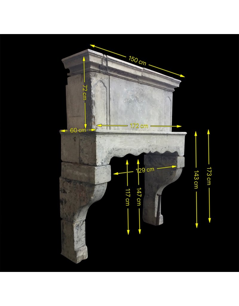 French Country Antique Fireplace Surround