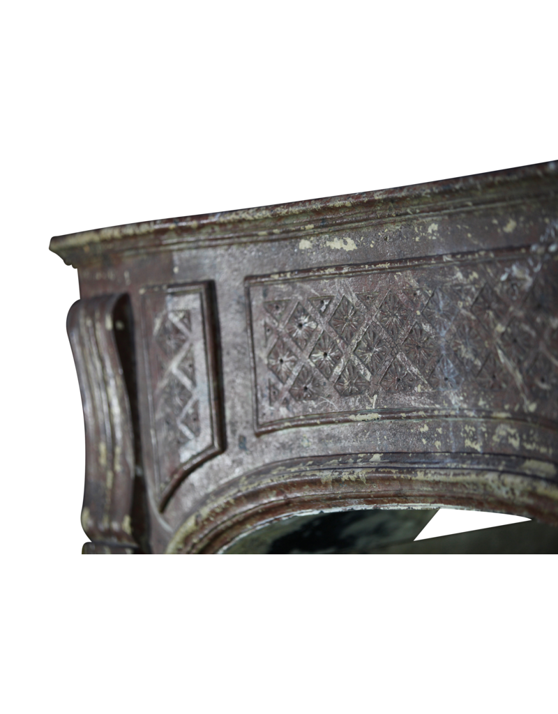 Grand 18Th Century French Country Style Antique Fireplace Surround