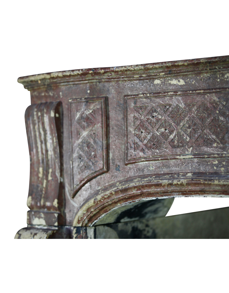 Grand 18Th Century French Country Style Antique Fireplace Surround