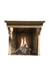 17Th Century French Country Limestone Fireplace Surround