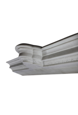 Maison Leon Van den Bogaert Antique Fireplace Surround In White Marble With Statues