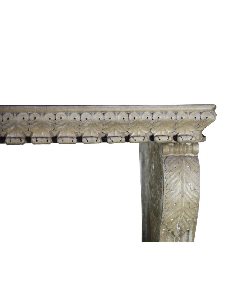 Maison Leon Van den Bogaert Renaiscance Periode Harter Stein Antike Kamin Maske