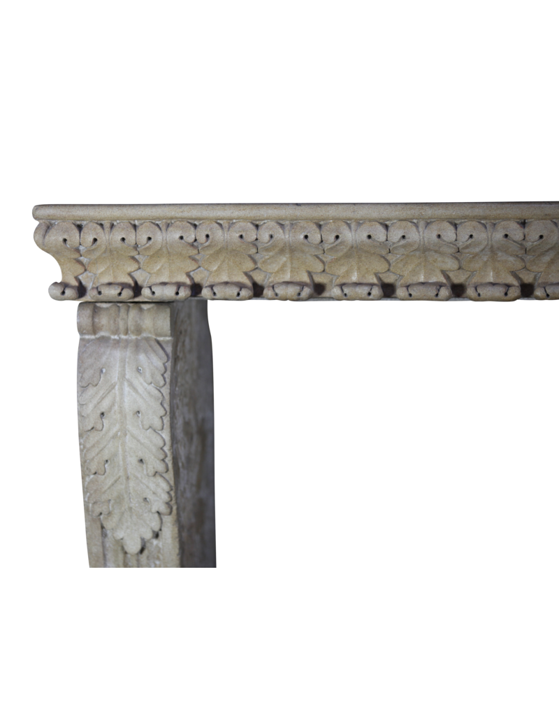 Renaiscance Period Hard Stone Antique Fireplace Surround