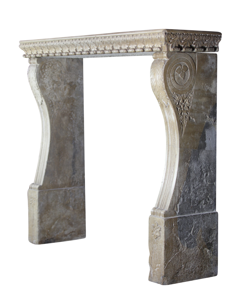 Maison Leon Van den Bogaert Renaiscance Duro Periodo De Piedra Antiguo Chimenea