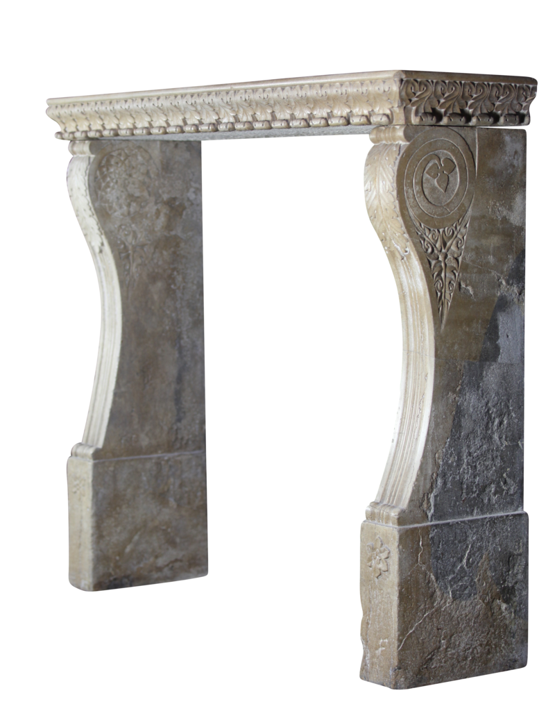 Renaiscance Period Hard Stone Antique Fireplace Surround