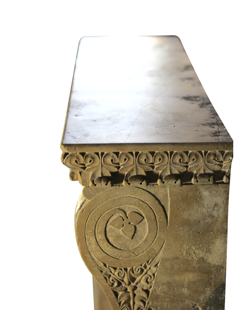 Maison Leon Van den Bogaert Renaiscance Period Hard Stone Antique Fireplace Surround