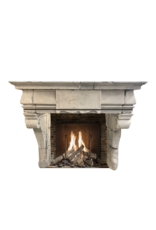 French Rustic Renaiscance Fireplace Surround