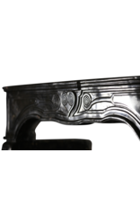 Maison Leon Van den Bogaert 17th Century Chic French Fireplace Surround in Dark Fossil Stone