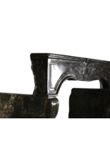 17Th Century Chique French Fireplace Surround In Dark Fossil Stone