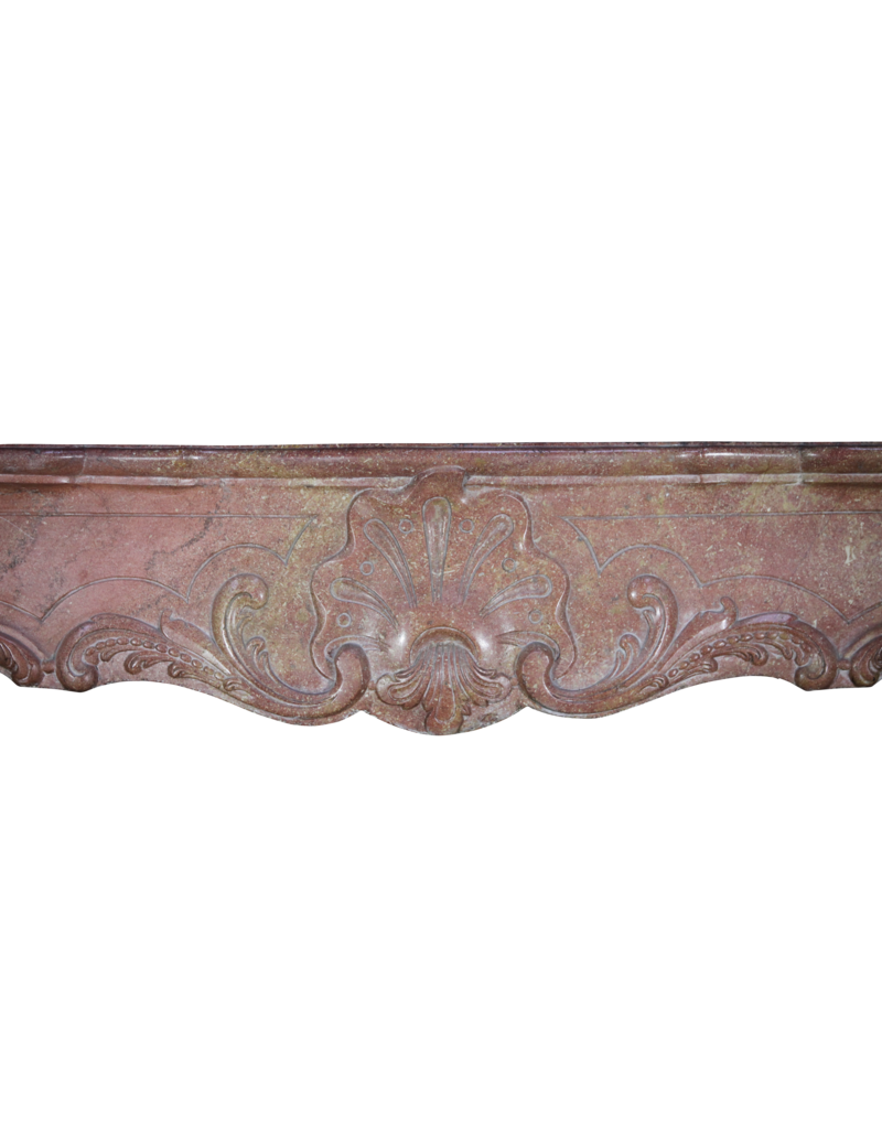 18Th Century Bicolor French Antique Fireplace Surround