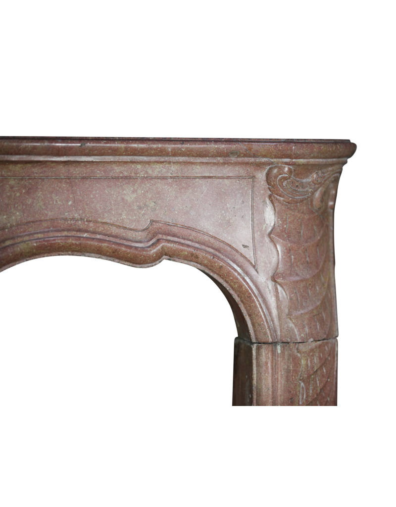 18Th Century Bicolor French Antique Fireplace Surround
