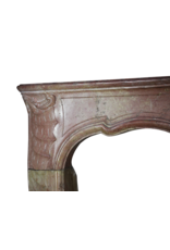 18Th Century Bicolor French Antique Fireplace Surround