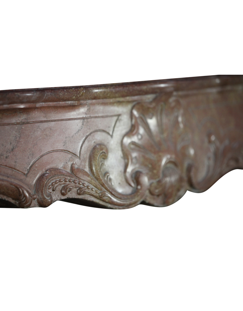 18Th Century Bicolor French Antique Fireplace Surround