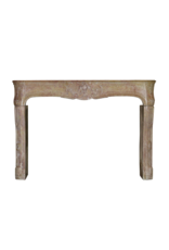 French 18Th Century Period Bicolor Antique Fireplace Surround