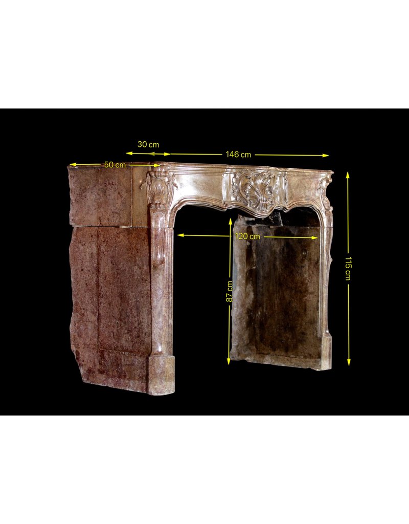 Exceptional Antique Hard Stone Fireplace Surround