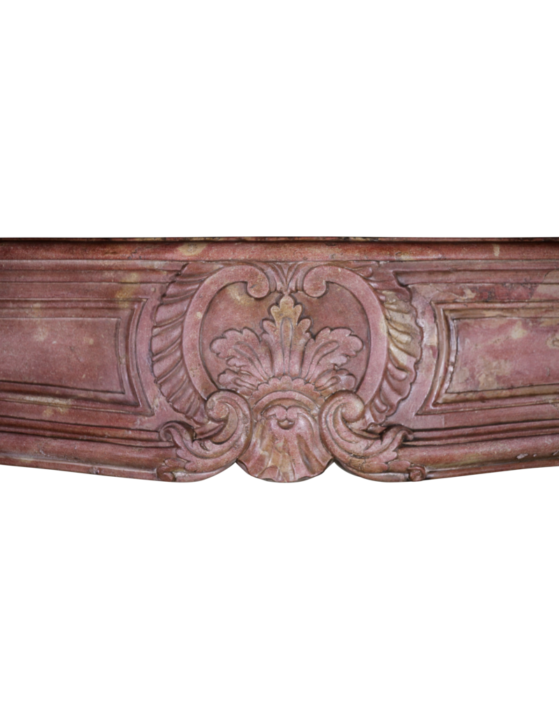 Maison Leon Van den Bogaert Von der Natur geschaffene mehrfarbige französische Vintage-Kaminumrandung aus Stein