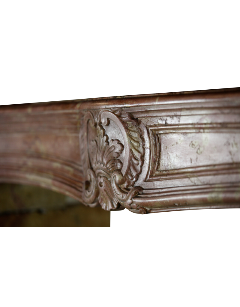 Maison Leon Van den Bogaert Von der Natur geschaffene mehrfarbige französische Vintage-Kaminumrandung aus Stein