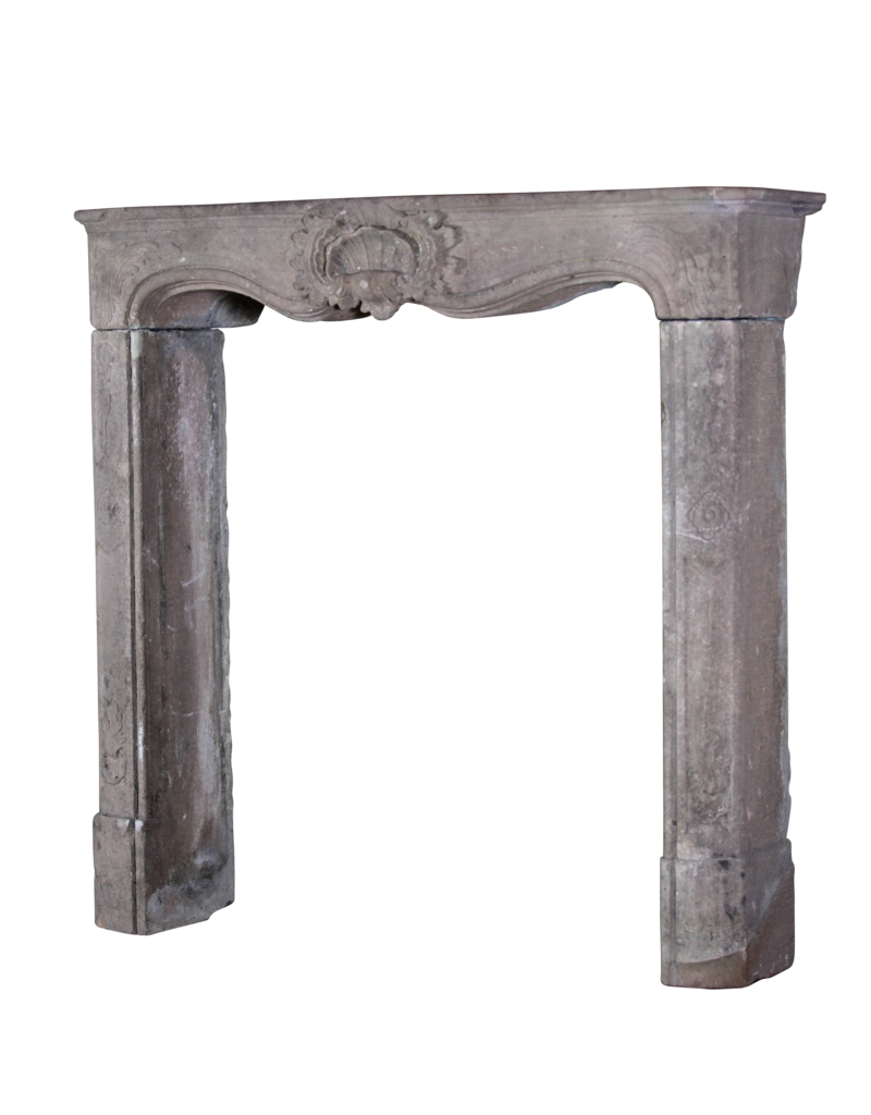 18Th Century Italian Pearl Vintage Fireplace Surround