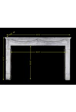 Groß 18. Jahrhundert Französisch Bleu Hartstein Antike Kamin Maske
