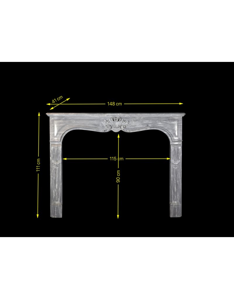 Feiner Klassisches Französisch Jahrgang Marmor Kamin Maske