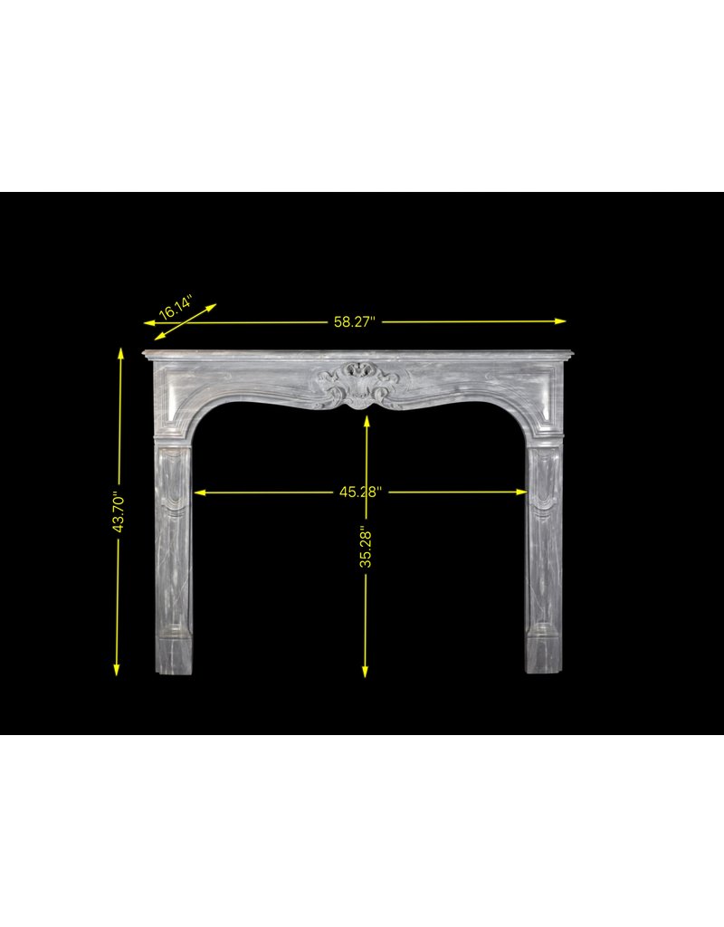 Feiner Klassisches Französisch Jahrgang Marmor Kamin Maske