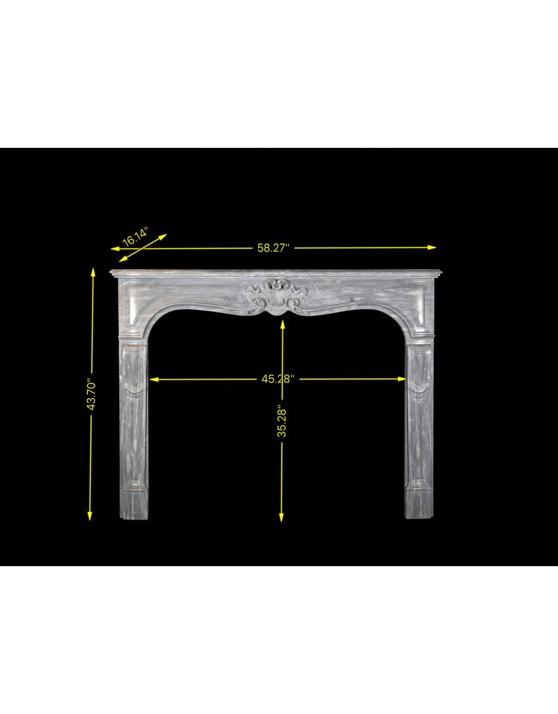 Fine Classic French Vintage Marble Fireplace Surround