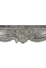 18Th Century Grand Belgian Antique Fireplace Surround In Oxidate Marble