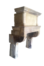 The Antique Fireplace Bank Original Des 17. Jahrhunderts Französisch Antike Kaminmaske Im Kalkstein