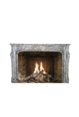 Grand Belgian Antique Marble Fireplace Surround