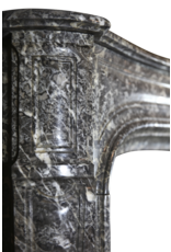 Grand Belgian Antique Marble Fireplace Surround