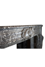 Grand Belgian Antique Marble Fireplace Surround