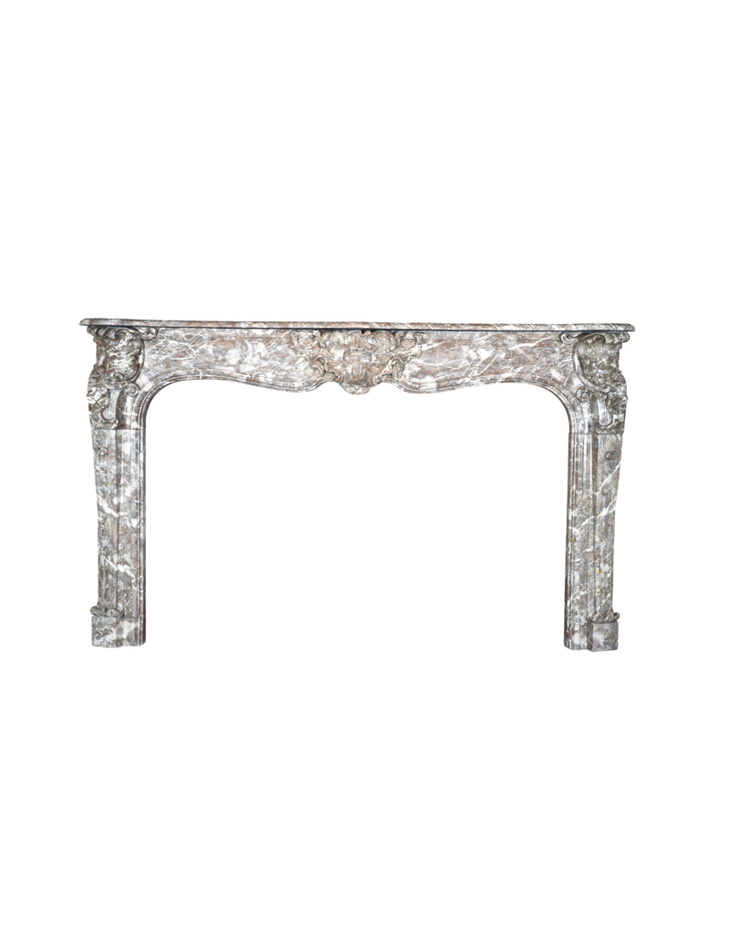 Exceptional Wide Classic Belgian Antique Fireplace Surround