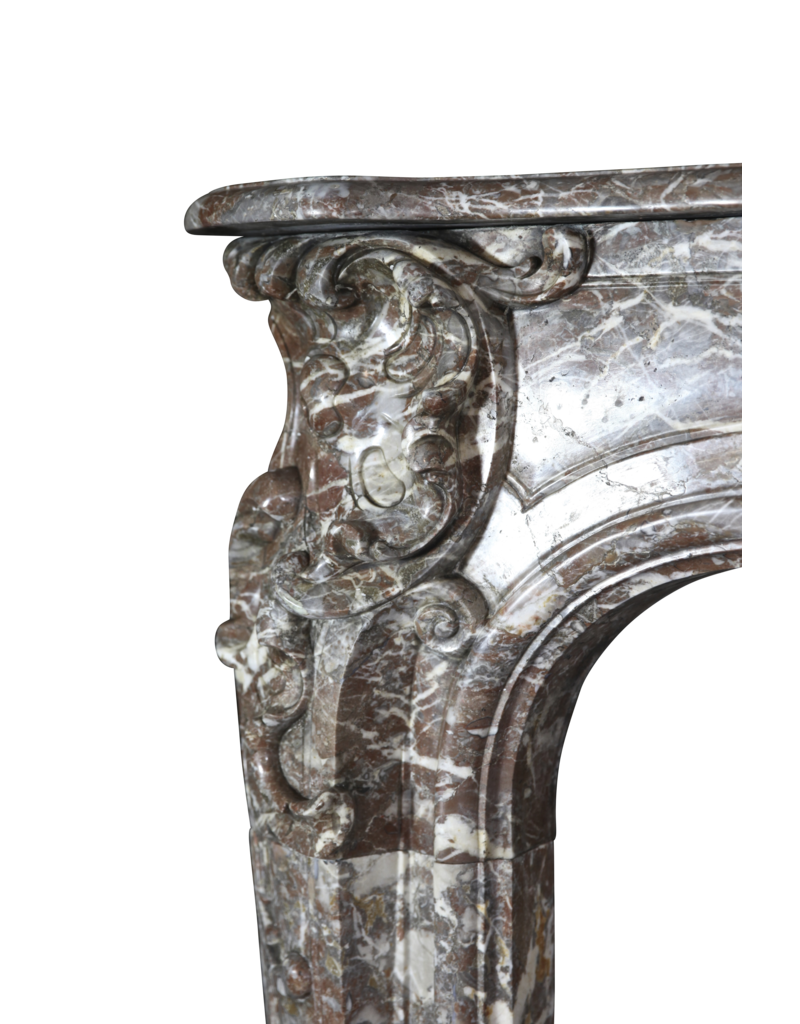 Grote Belgische Antieke Ardeens Marmer Schouw