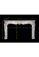 Exceptional Wide Classic Belgian Antique Fireplace Surround