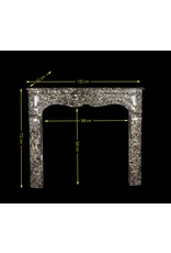 Maison Leon Van den Bogaert Small Belgian Pearl Antique Fireplace Surround