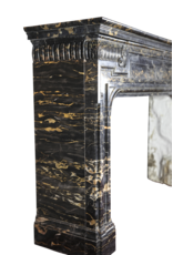 Biedermeier Period Antique Fireplace Surround In Port D'or Marble