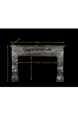 Maison Leon Van den Bogaert Antike Kaminumrandung aus Port-d’Or-Marmor aus der Biedermeier-Zeit