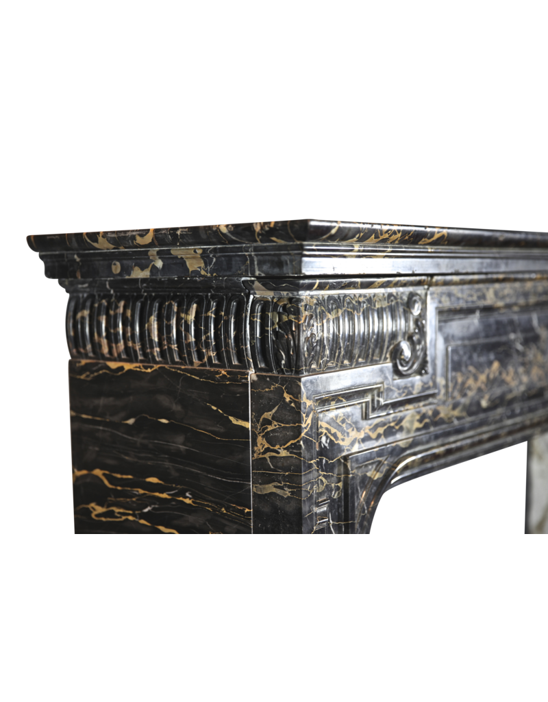 Maison Leon Van den Bogaert Antike Kaminumrandung aus Port-d’Or-Marmor aus der Biedermeier-Zeit