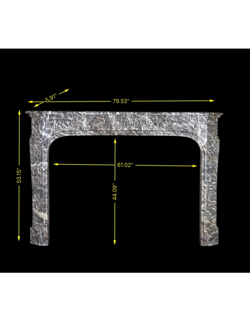 Belgian 18Th Century Ardennes Marble Fireplace Surround