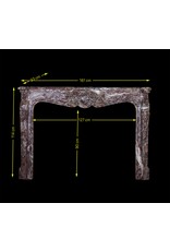 Entorno de chimenea de mármol belga clásico del siglo XVIII