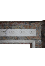 Extreme Wide Marble Antique Belgian Fireplace Surround