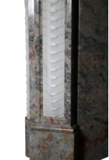 Extreme Wide Marble Antique Belgian Fireplace Surround