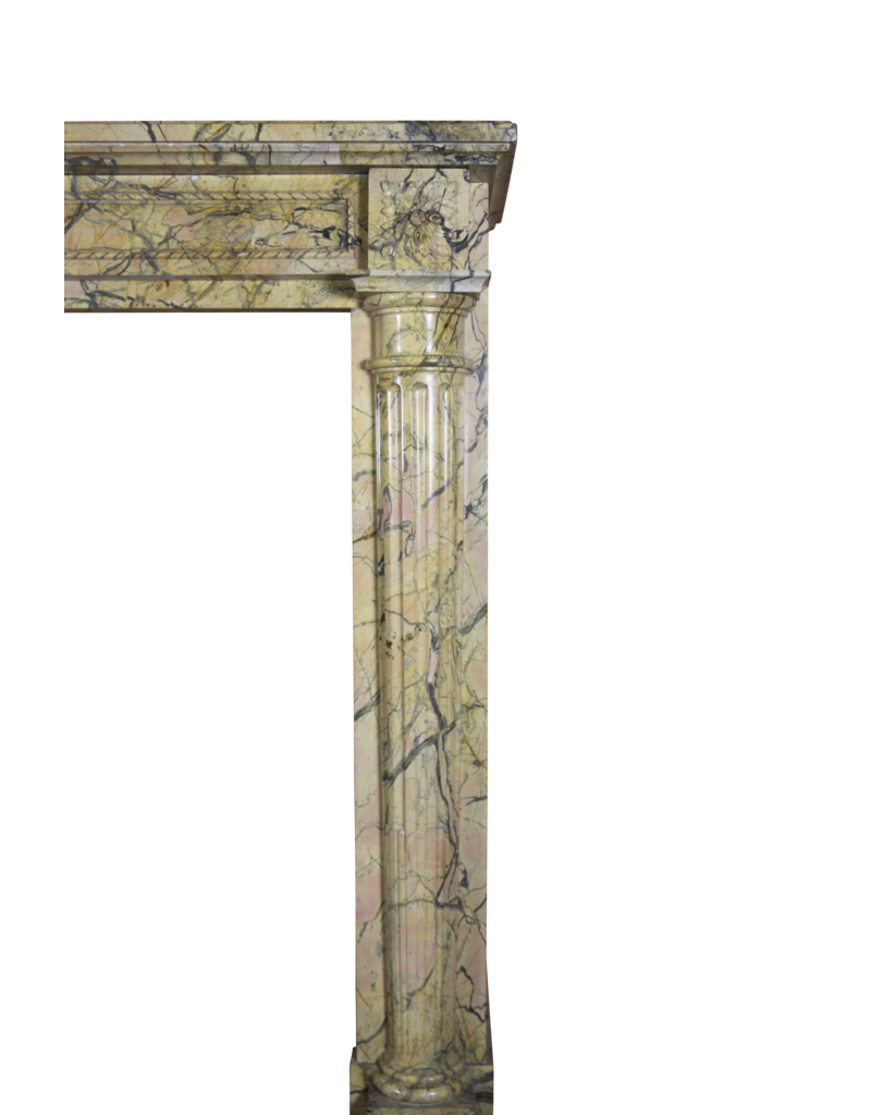 Maison Leon Van den Bogaert 18th Century Chic French Antique Fireplace Surround