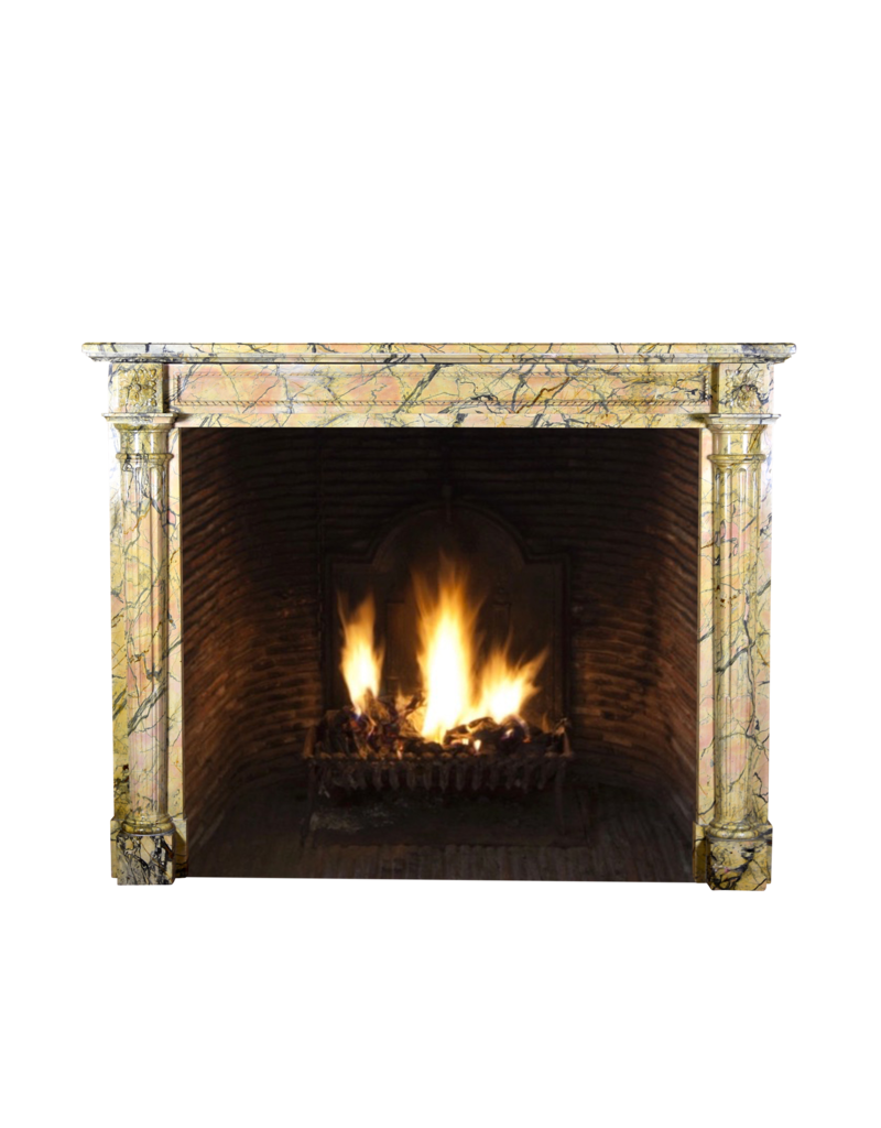 Maison Leon Van den Bogaert 18th Century Chic French Antique Fireplace Surround