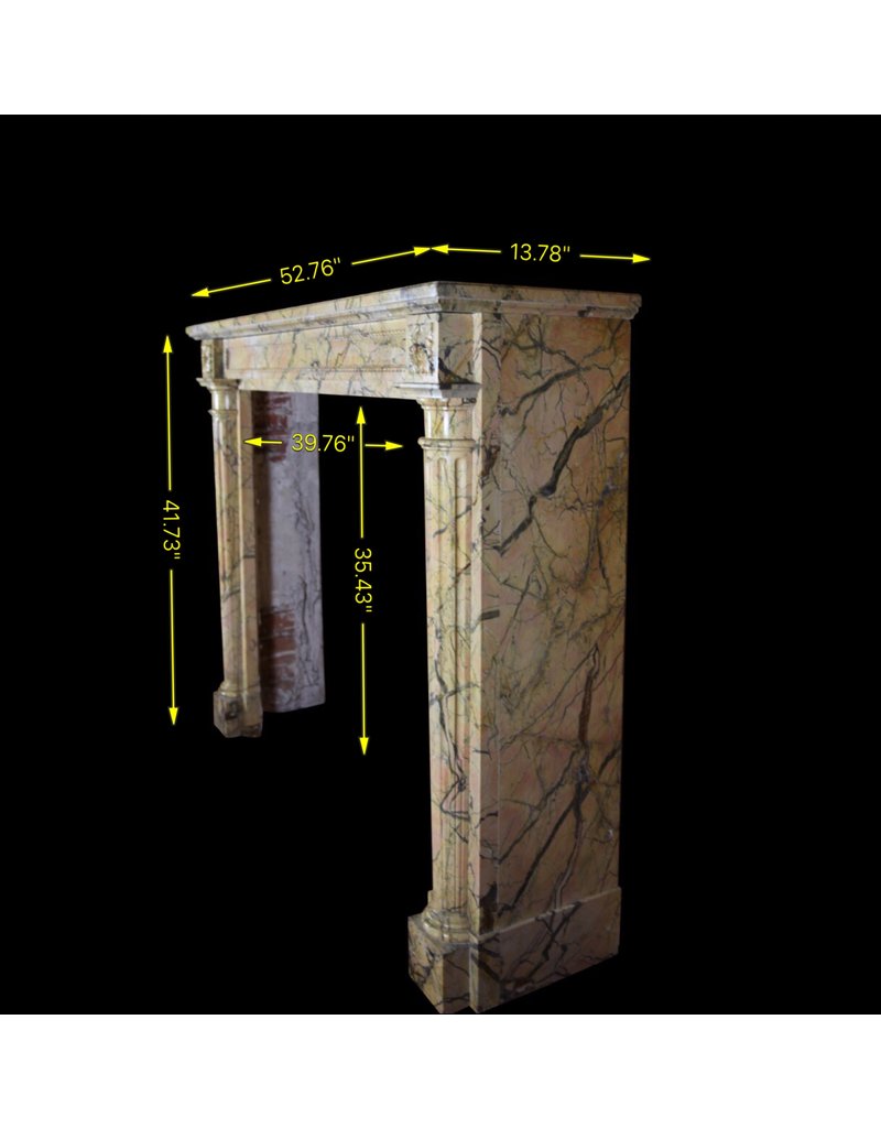 Maison Leon Van den Bogaert 18th Century Chic French Antique Fireplace Surround