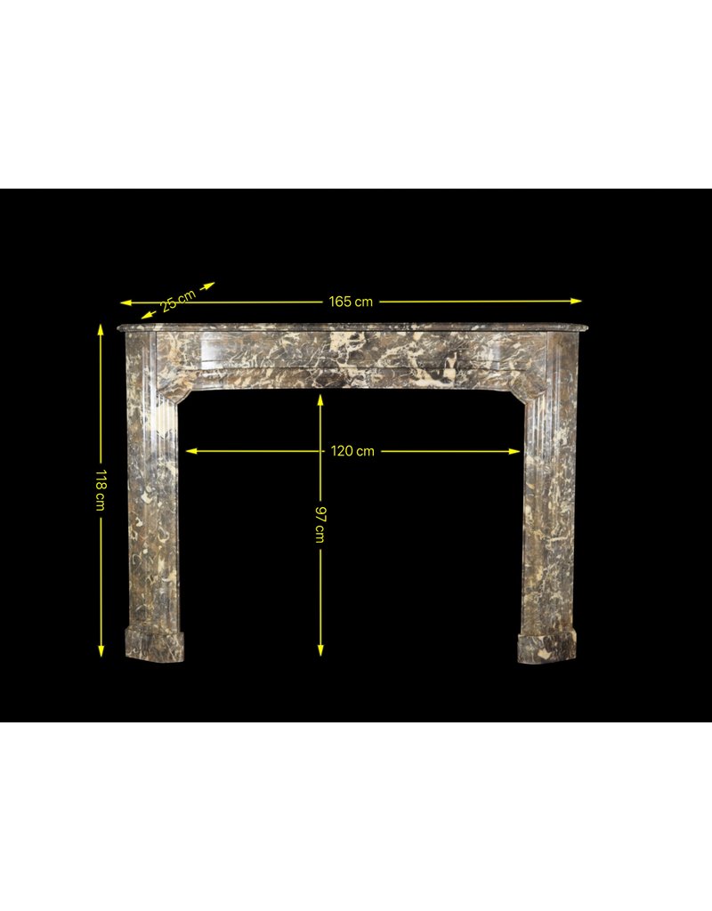 Cheminée Antique En Marbre Belge Du 18Ème Siècle