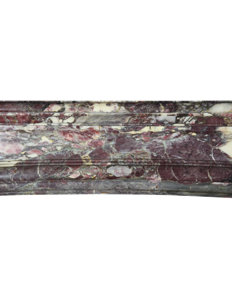 Cheminée Grand Epoque French Brêche Violet Marble Palace