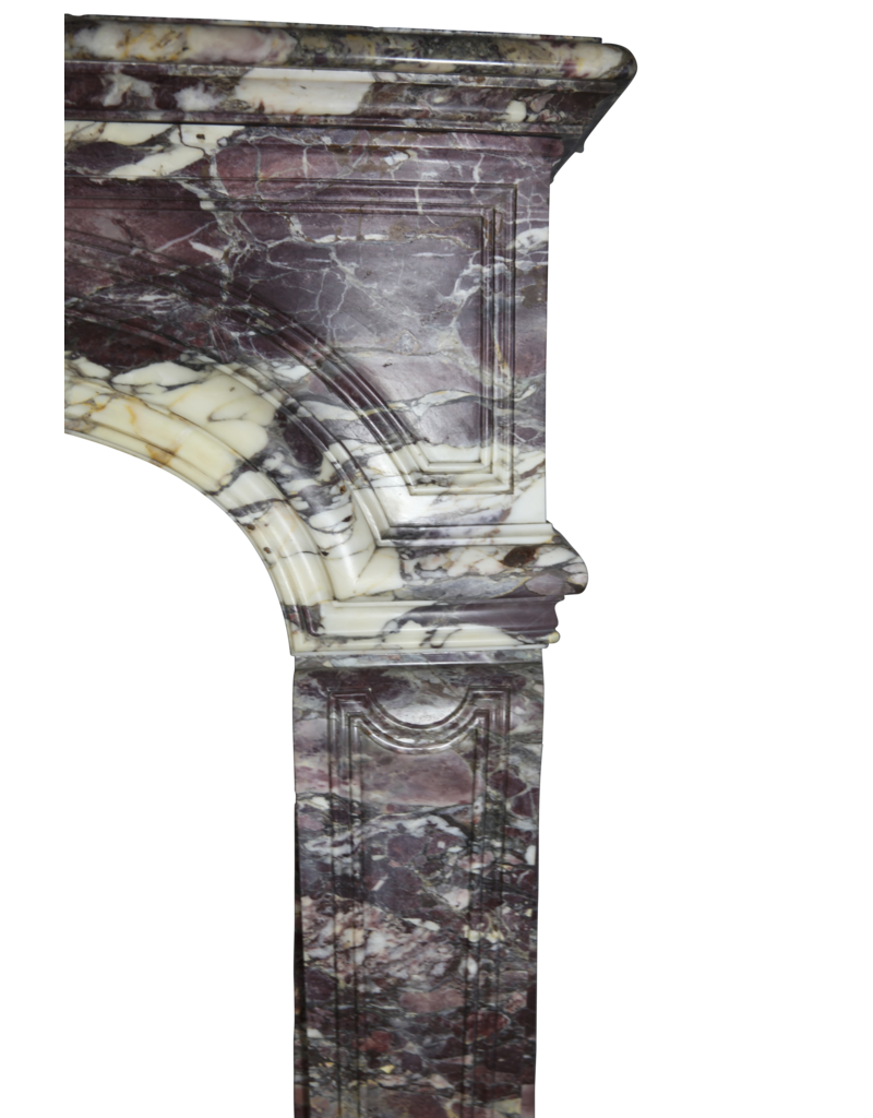 Cheminée Grand Epoque French Brêche Violet Marble Palace