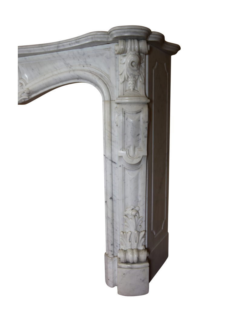 19Th Century Grand French Marble Fireplace Surround