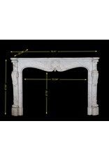 19Th Century Grand French Marble Fireplace Surround